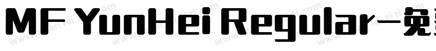 MF YunHei Regular字体转换
